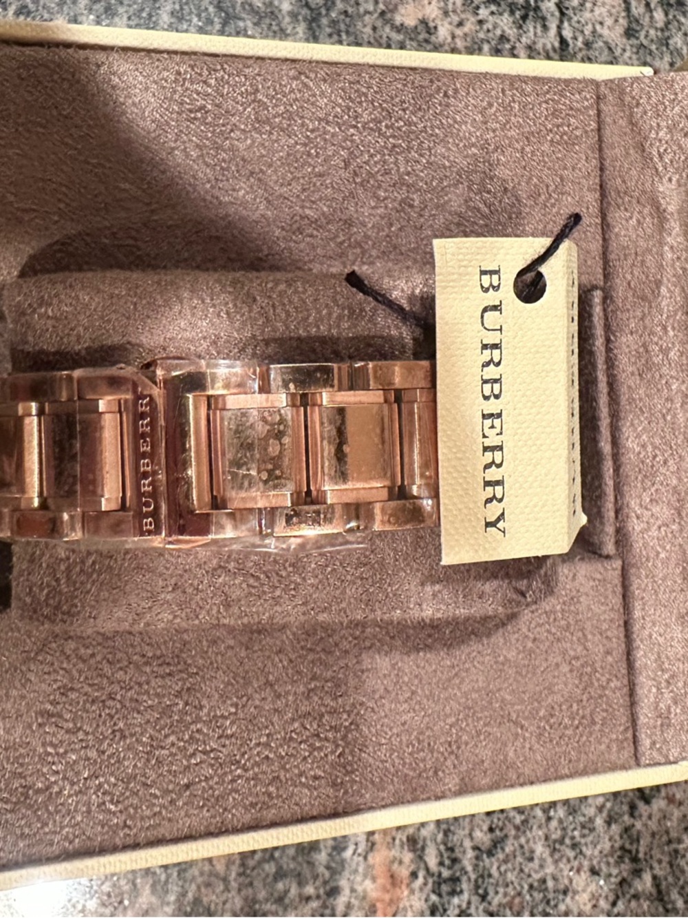 Burberry Rose Gold Tone Bracelet Watch Band - Picture 2 of 3